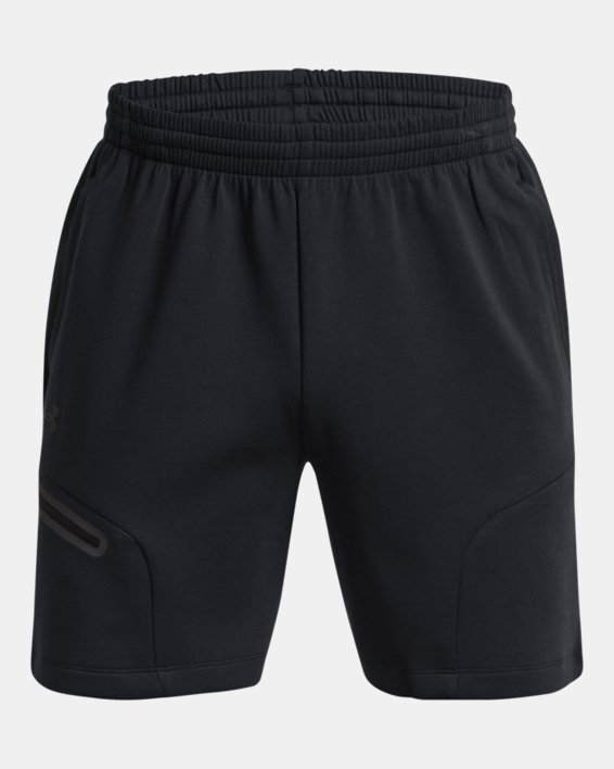 Men's UA Unstoppable Fleece Shorts in Black image number 5